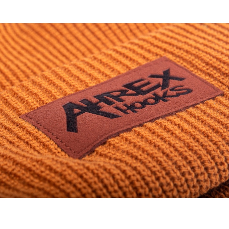 Ahrex Suede Patch Beanie Mustard